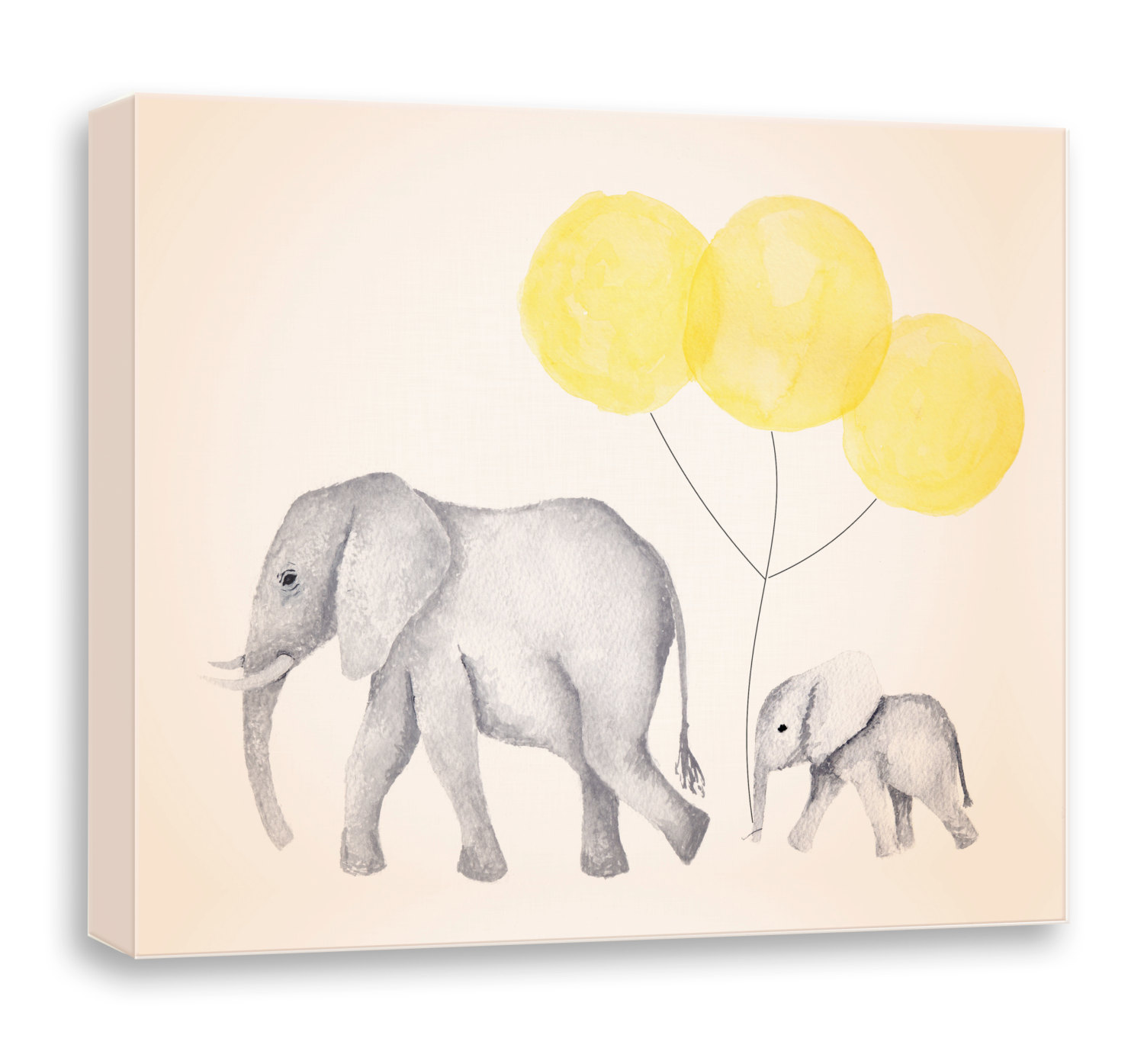 1500x1395 Yellow And Gray Nursery Art Canvas Art Art For Children