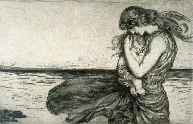 640x412 Amelia Bauerle (Bowerley) (1873 1916), Woman Holding Child