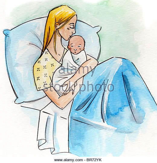 520x540 Illustration Mother Baby In Hospital Stock Photos Amp Illustration