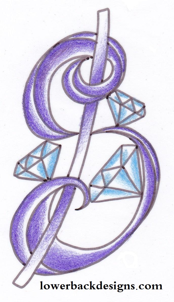 688x1192 Money sign tattoo designs Small Diamond Tattoo. Money Sign
