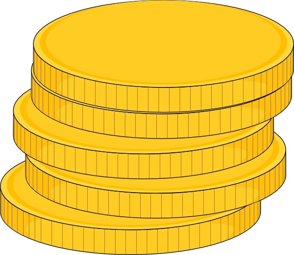 600x519 Money Stack Of Coins Clip Art Free Vector In Open Office Drawing
