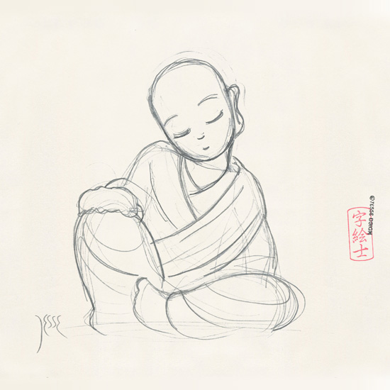 550x550 Monk Sketch By 7e55e