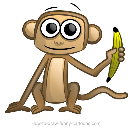 450x442 Monkey Drawings (Sketching + Vector)