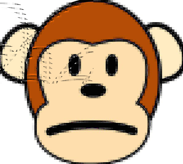 596x534 Monkey, Ape, Unfortunate, Sad, Unhappy, Cute, Expression, Look