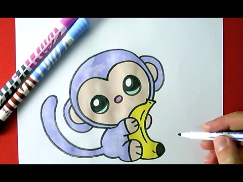480x360 How To Draw A Cute Monkey