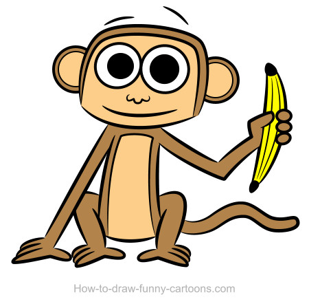 450x442 Monkey Drawings (Sketching + Vector) Monkey, Drawings And Large Eyes