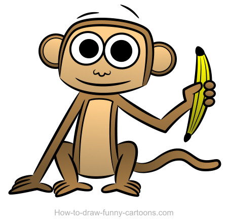 450x442 Monkey Drawings (Sketching + Vector)
