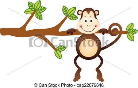 450x288 Scalable Vectorial Image Representing A Monkey Hanging Tree