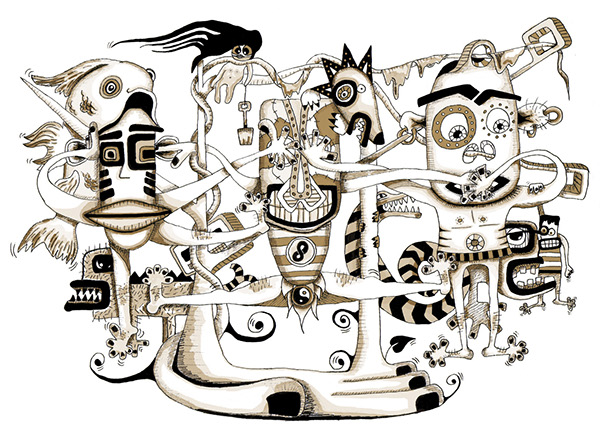 600x433 The Three Wise Monkeys On Behance