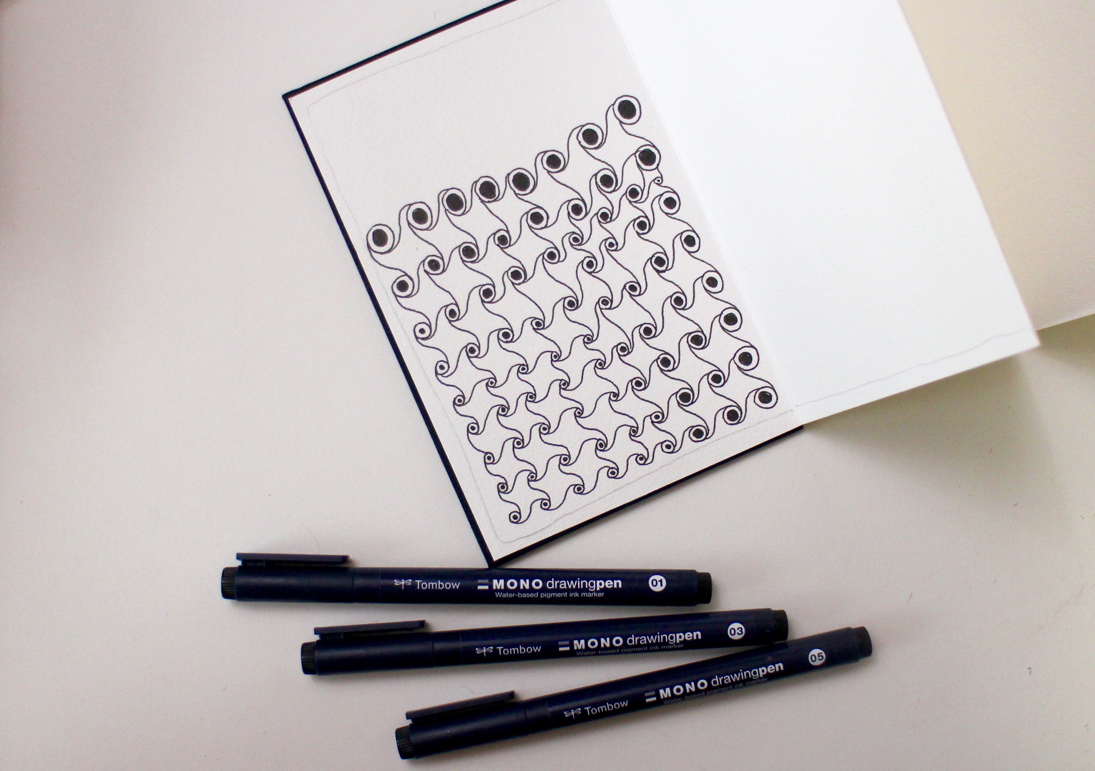 3527x2482 Create Zentangle Doodles With Tombow Mono Drawing Pens