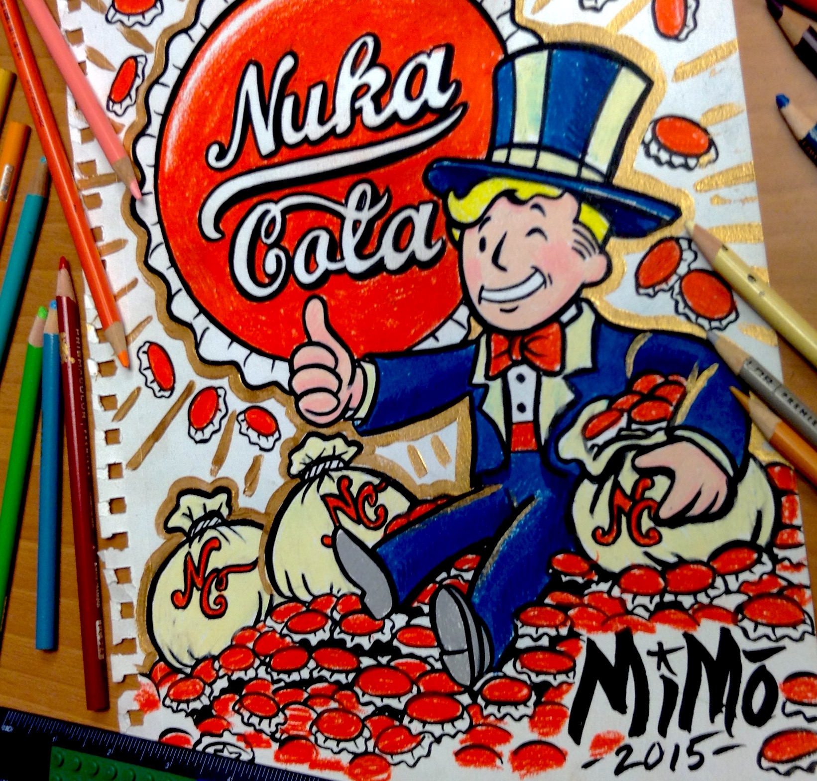 1641x1569 Vault Boy As The Monopoly Guy! My Drawing!