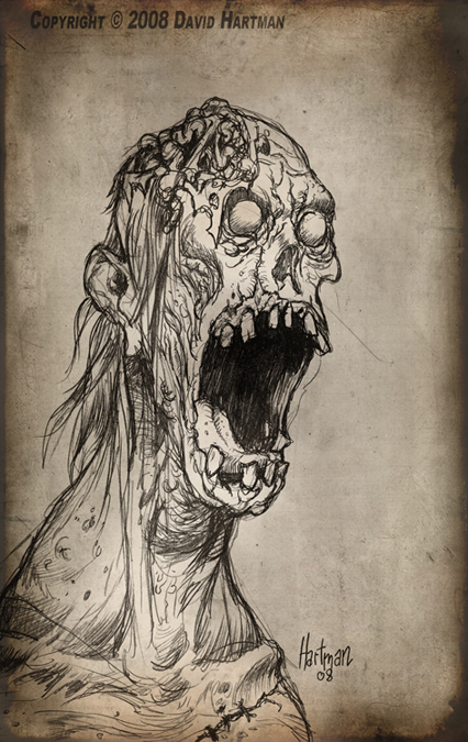 426x675 Monster Drawing 1 By Hartman By Sideshowmonkey