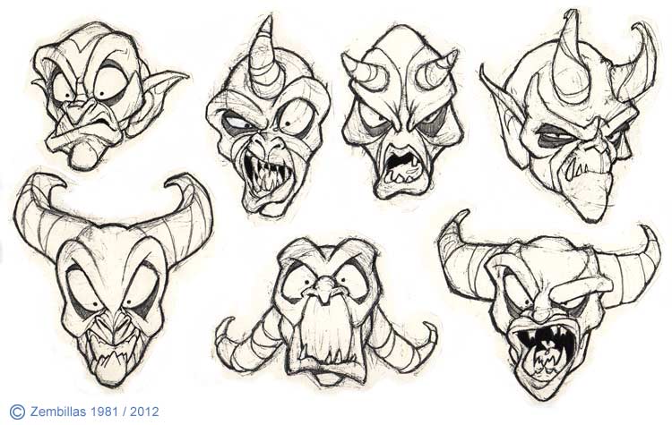 750x475 Monster Face Drawing