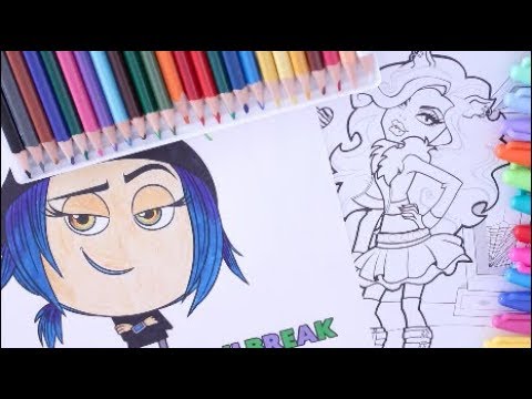 480x360 Coloring Monster High Clawdeen Wolf Emoji Movie Drawing Giveaway
