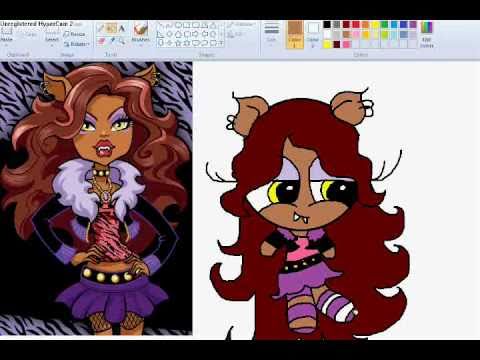 480x360 Drawing Clawdeen Wolf