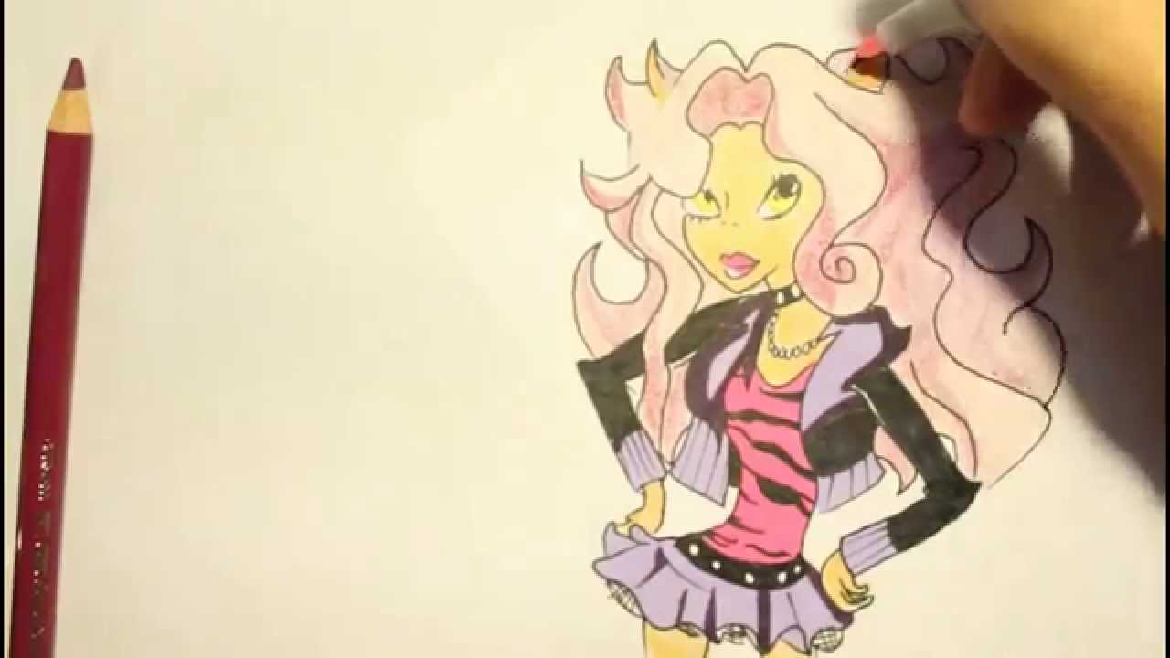 1280x720 How To Draw Clawdeen Wolffrom Monster High Step By Stepeasy13