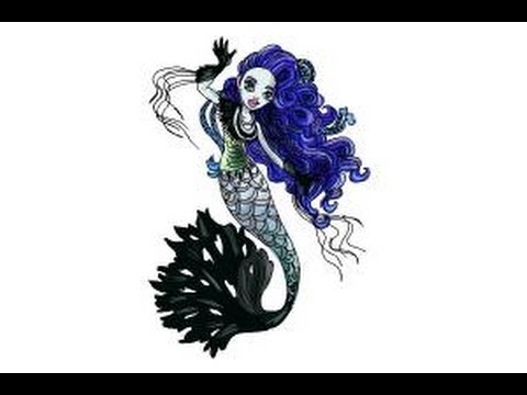 480x360 How To Draw Sirena Von Boo From Monster High Freaky Fusion