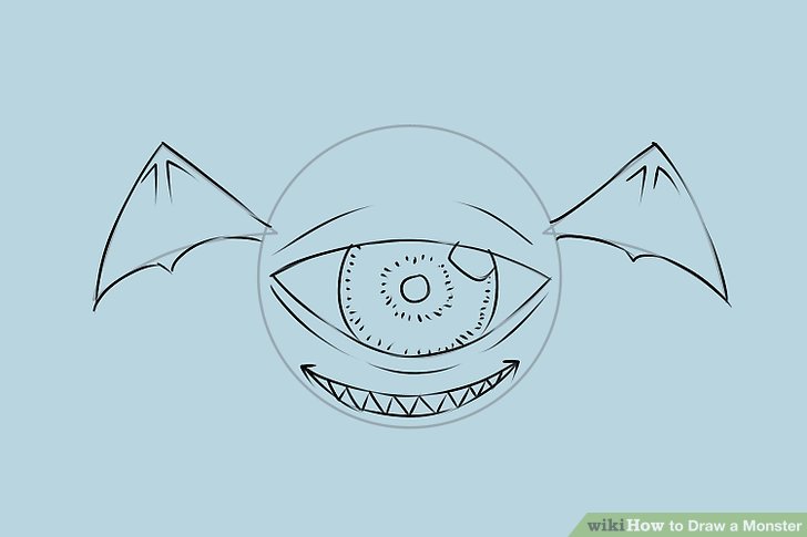 728x485 4 Easy Ways To Draw A Monster (With Pictures)