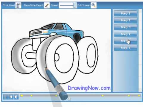 480x360 How To Draw A Monster Truck
