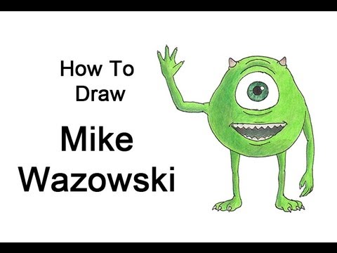 480x360 How To Draw Mike Wazowski (Monsters, Inc.)