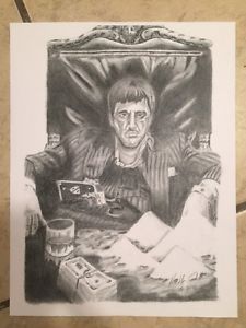 225x300 Scarface, Tony Montana, Al Pacino, Drawing Ebay