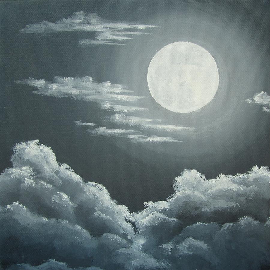 Moon And Clouds Drawing at Free for