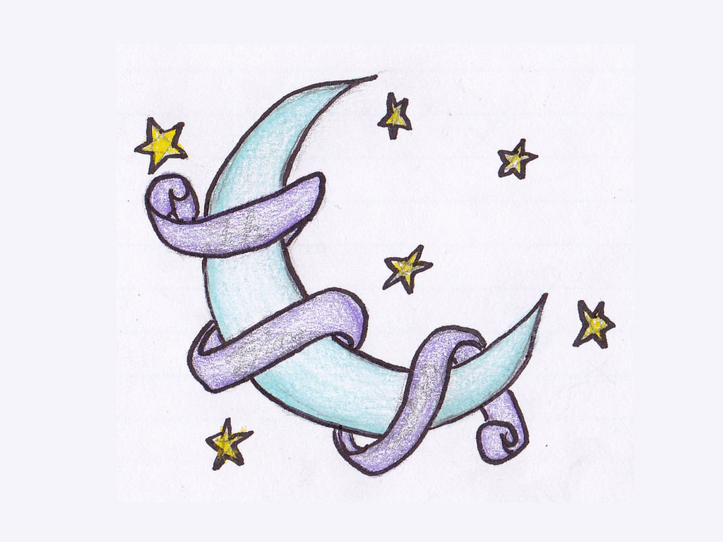 Moon And Star Drawing at Free for