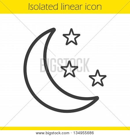 450x470 Night Linear Icon. Moon Stars Thin Vector Amp Photo Bigstock
