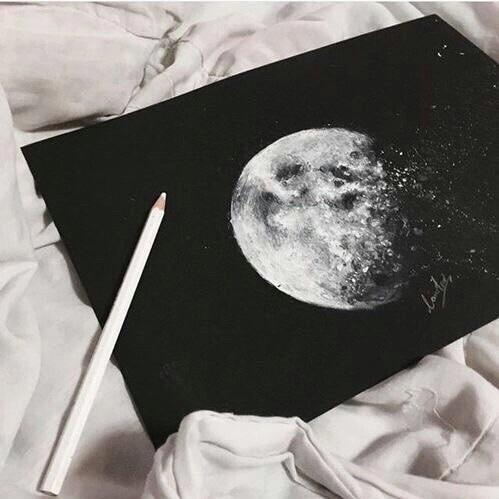 499x499 And, Space, Luna, Moon, Drawing