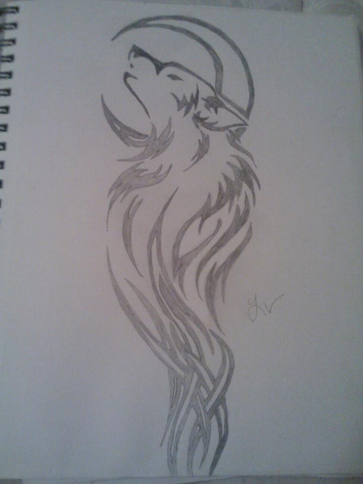 720x960 Wolf Howling To The Moon By Laqra9