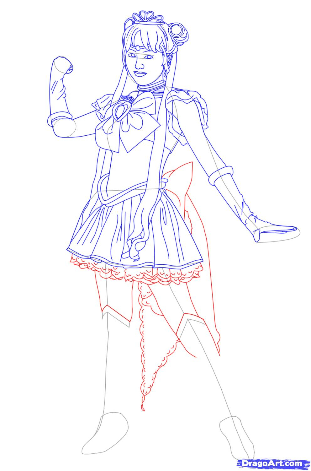 992x1500 Sailor Moon Drawing Tutorial How To Draw Princess Serenity