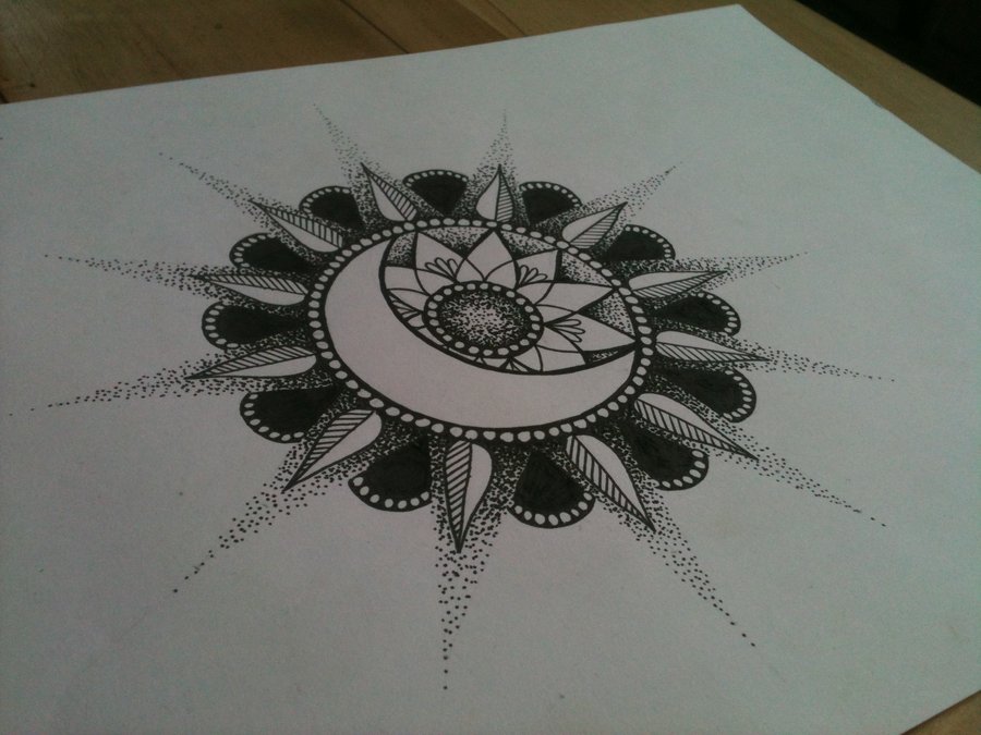 900x675 Sun And Moon Flower By Catherinemonk