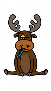 215x382 How To Draw A Moose, Easy Step By Step Drawing Tutorial