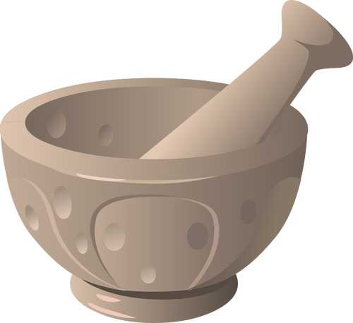 500x458 Mortar And Pestle Drawing Public Domain Vectors