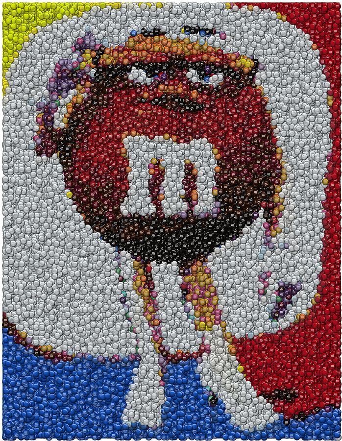 698x900 Mrs. Brown Mm Mosaic Drawing By Paul Van Scott