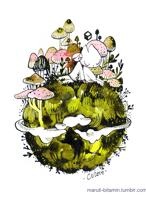 500x673 Maruti Bitamin Inkober Moss Series Sketches And Ect