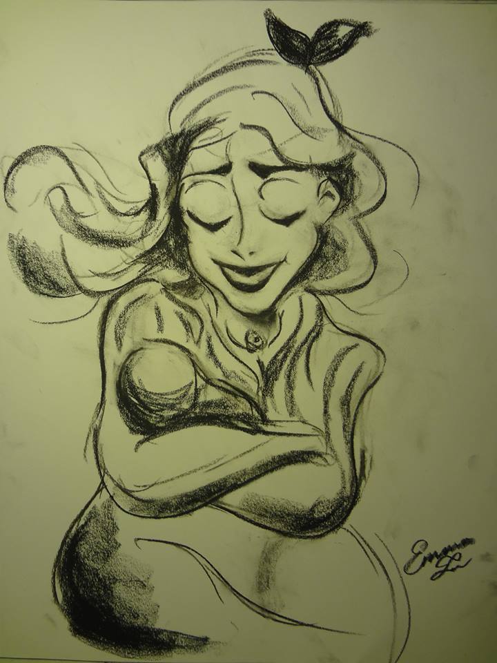 720x960 Drawing Of A Mother Holding A Child By Mochiangelo