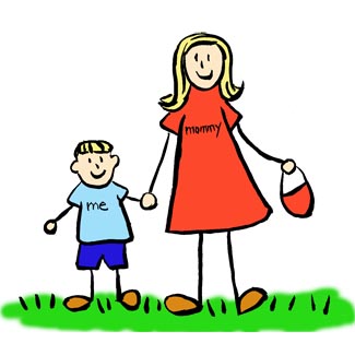325x325 Mother And Son Art Drawing Blond Picture Mother And Son Hold