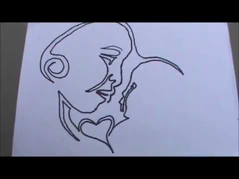 480x360 One Line Drawing