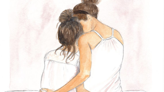 570x320 Mother And Daughter Drawing Motherdaughter Drawings Crafthubs