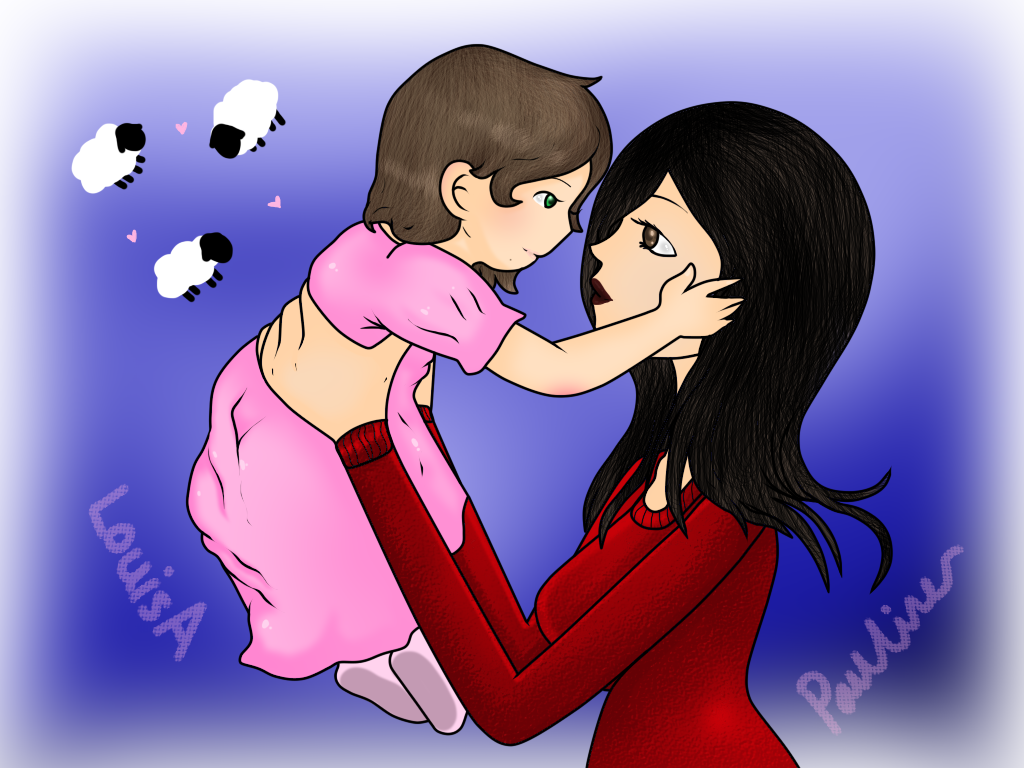 1024x768 Before The Start (My Mother's Drawing Gift) By Icefatal