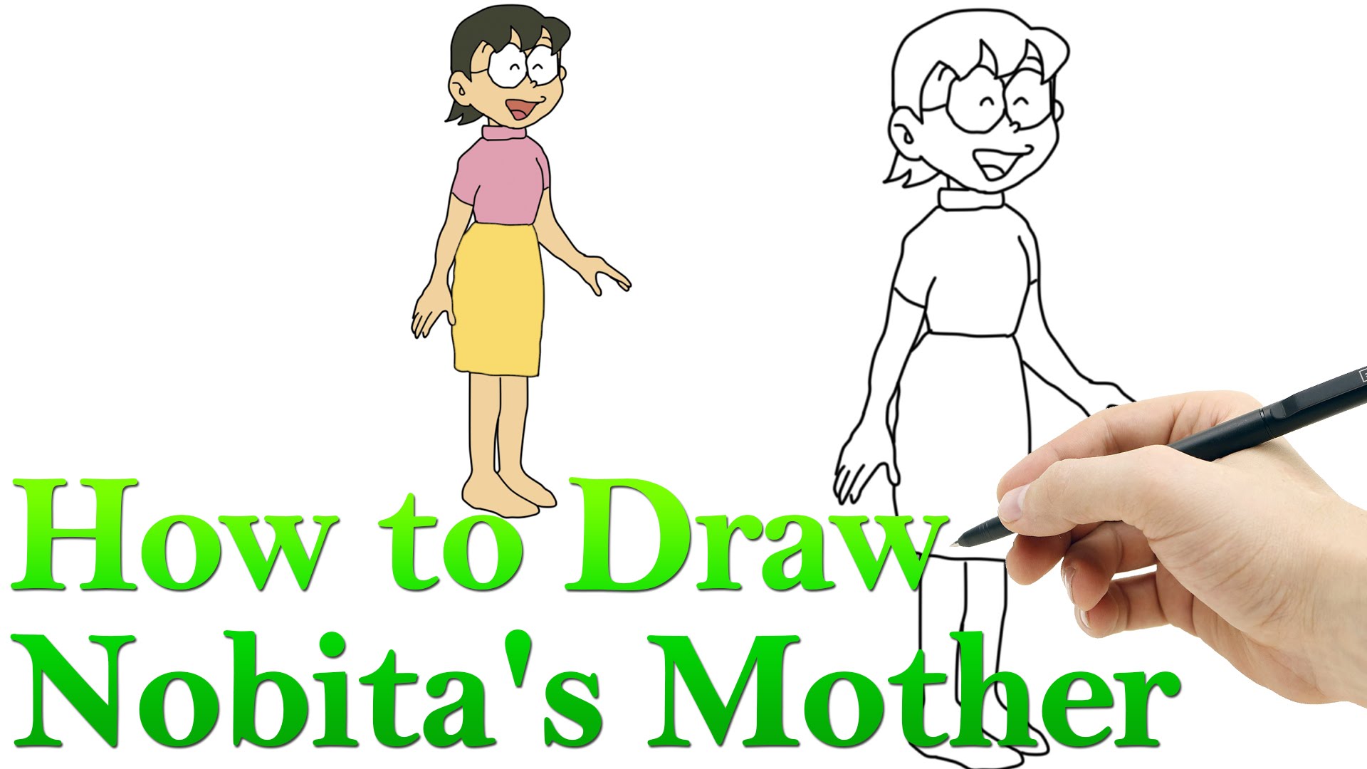 1920x1080 How To Draw Nobita's Mother Hde