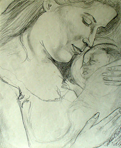 244x300 Mother Love Drawings