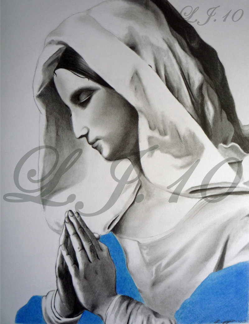 800x1039 Mary Mother Of Jesus Praying By Lee100188