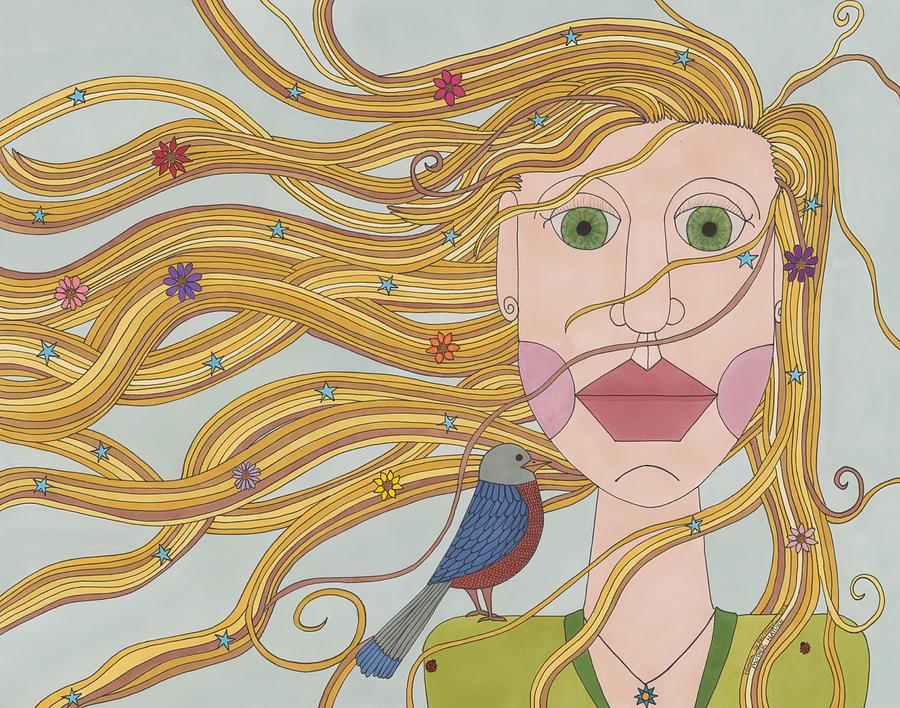 900x708 Mother Nature Drawing By Pamela Schiermeyer