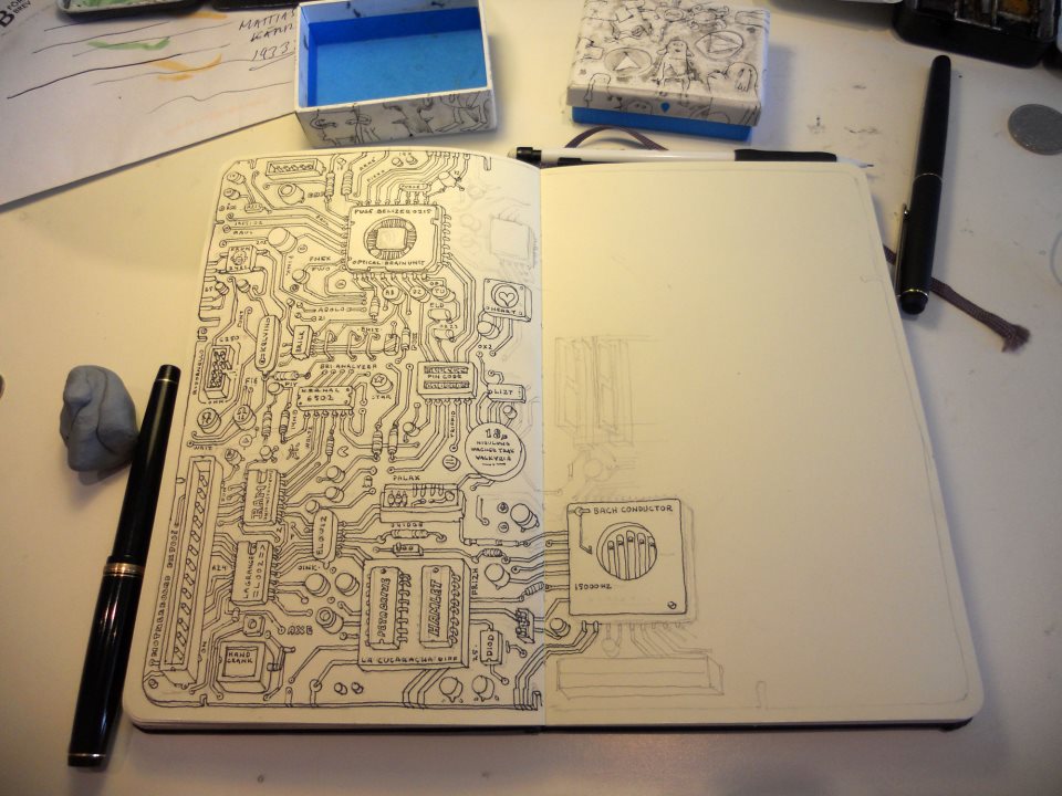 960x720 Check Out This Drawing Of A Motherboard Pics