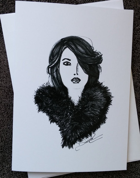 570x724 Card Greetingslack And Whiteirthdaycard Engagementlove