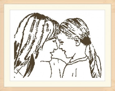 370x293 Mother's Day Gift. Cross Stitch, Custom Cross Stitch, Mother's Day