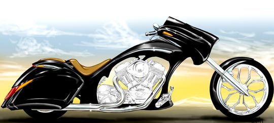 540x243 New Ground Breaking Convertible Bagger By Jeff Nicklus Desperado