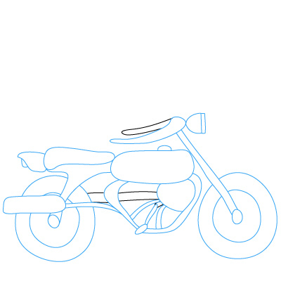 400x400 How To Draw A Motorcycle Cake Decorating Cake